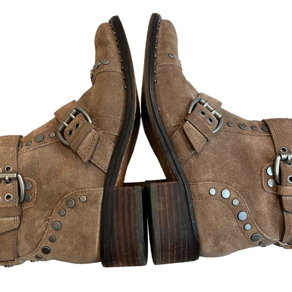 Sam Edelman Drea Studded Suede Booties Sz 8 - Picture 11 of 16